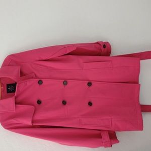 Pink Trench coat. Isaac Mizrahi Live size 6